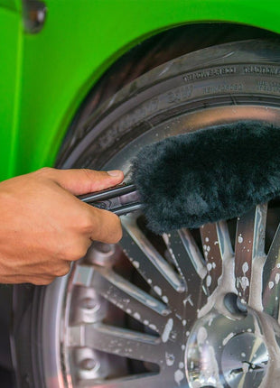 Chemical Guys Gerbil Wheel and Rim Cleaning Brush - Soft Natural Bristle Detailing Tool for Tires, Exhausts & Delicate Surfaces - Wheel Cleaner Brush to Safely Clean Brake Dust, Grime and Dirt, 1 Pack