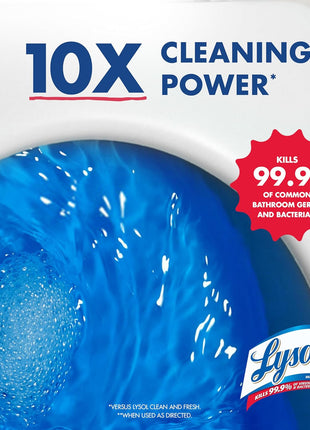 Lysol Toilet Bowl Cleaner, Max Strength Bathroom Cleaning Supplies, Toilet Bowl Cleaner Clinging Gel, Home Essential, Instant Stain Removal, Disinfecting and Deodorizing, Bleach Free, 24 oz (2 ct)