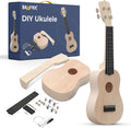 DIY Ukulele Kit - Build Your Own Guitar with 21-Inch Soprano Ukelele Kit, Includes 33 Pieces Make Your Own Ukulele Acoustic Guitar DIY Projects