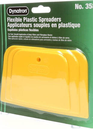 3M Dynatron, 358, 1 Pack of 3 Spreaders, 4 inch, 5 inch and 6 inch, Used for Spreading of Fillers, Caulks, Glazes and Putties