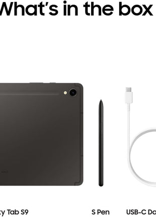Samsung Galaxy Tab S9 11" 256GB WiFi 7 Android AI Tablet, Snapdragon 8 Gen 2 Processor, AMOLED Screen, Durable Design, S Pen Included, Long Battery Life, Auto Focus Camera, US Version, 2023, Graphite
