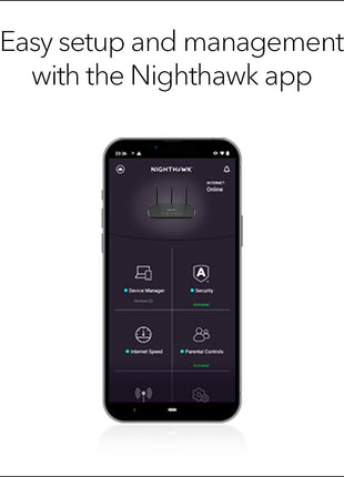 NETGEAR Nighthawk WiFi 6 Router (RAX36) – Router Only, AX3000 3 Gbps Wireless Speed – Dual-Band Gigabit Internet – Covers 2,000 sq. ft., 25 Devices – Built-in VPN, USB 3.0, Gaming