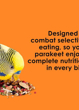 Kaytee Fiesta Parakeet Food, Nutritious and Fun Blend, Supports Skin, Feather, Digestion, Brain and Heart Health, 2 pounds