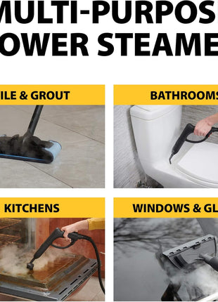Wagner Spraytech 0282014 915e On Demand Steam Cleaner & Wallpaper Removal, Multipurpose Power Steamer, 18 Attachments Included (Some Pieces Included in Storage Compartment) For Floor