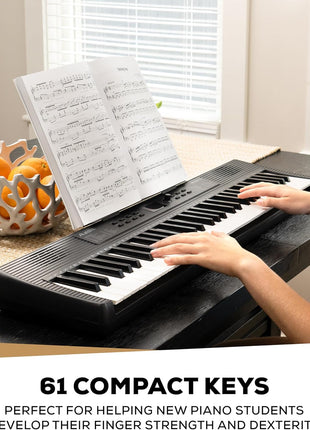 Alesis Melody 61 MK4 61-Key Piano Keyboard | Portable, 300 Voices, Split/Layer Modes, Includes Lessons, for Beginners