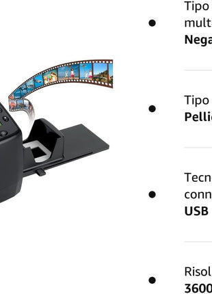 DIGITNOW! 135 Film Negative Scanner High Resolution Slide Viewer,Convert 35mm Film &Slide to Digital JPEG Save into SD Card, with Slide Mounts Feeder No Computer/Software Required