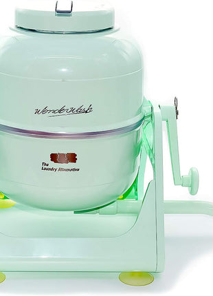 WonderWash Portable Washing Machine for Apartment & Tiny Spaces - Manual Hand Clothes Washer with Retro Design - Clean Laundry Anywhere with Our Countertop, Non-Electric, Small Washer - Mint Green
