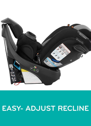 Evenflo Revolve360 Extend All-in-One Rotating Car Seat | with Quick Clean Cover, Rear-Facing, Forward-Facing, Highback Booster Mode, Infant to 12 Years (Revere Gray)