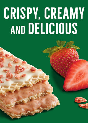 Nature Valley Crispy Creamy Wafer Bars, Strawberry, Whole Grain, 5 Bars, 6.5 oz