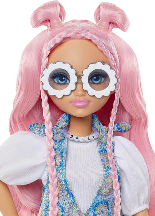 Barbie Dream Besties Daisy Jean Doll and Accessories | Fashion Doll with Removable Fashions & 9 DJ Themed Accessories, Ages 3+