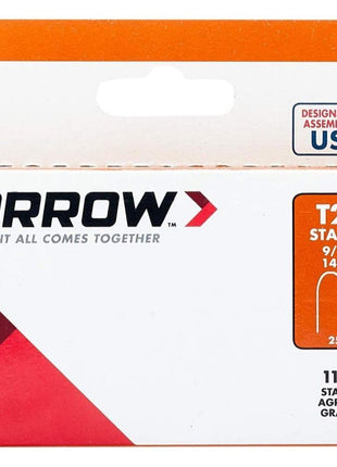 Arrow T25 Series 259 Staple, 5/16 in W Crown, 9/16 in L Leg, Steel