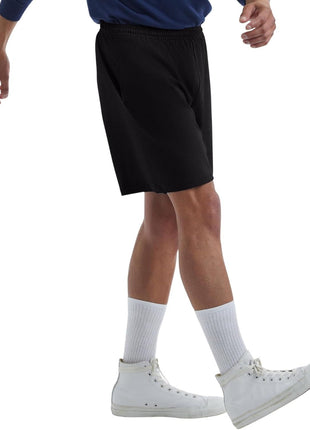 Hanes Mens Jersey Cotton With Pocket Workout-and-training-shorts, Black, Large US