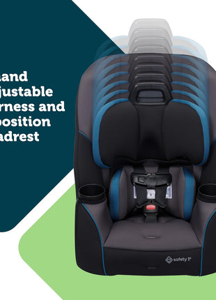 Safety 1st Crosstown All-in-One Convertible Car Seat, Rear Facing, Forward Facing Car Seat, Booster, City Storm