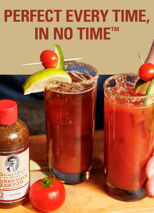 Demitri's Bloody Mary Seasoning Classic Recipe - Bloody Mary Mix - Concentrated Drink Mixer - Bold Rich Flavor - Perfect for Home Brunch Parties & Cocktails - 8oz Bottle (Pack of 1)