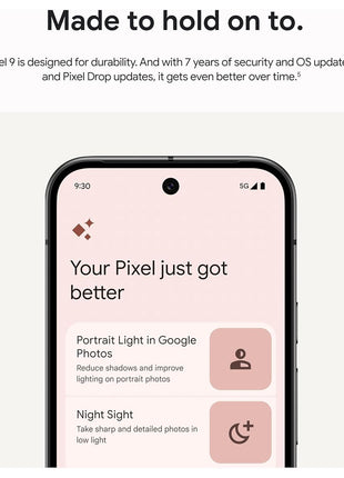 Google Pixel 9 - Unlocked Android Smartphone with Gemini, 24-Hour Battery, Advanced Camera, and 6.3" Actua Display - Obsidian - 128 GB