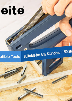 meite T50 Stainless Steel Staples Marine, 3/8 Inch Heavy Duty Staples for Staple Gun - 1512 Counts, 20 Gauge 3/8 Inch Crown T50 Upholstery Staple for Marine Applications
