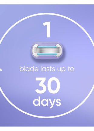 Gillette Venus Deluxe Smooth Swirl Womens Razor Blade Refills, 6 Count, Moisture Ribbon to Protect Against Irritation