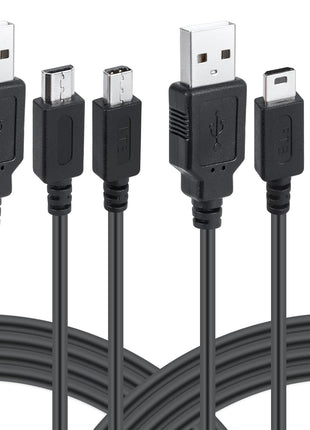 Funturbo All-in-1 DS Charger, 3DS DS Lite Charger Cable USB Charging Cord for Nintendo 3DS/3DS XL/2DS/2DS XL/DSi/DSi XL/DS Lite (2 Pack)