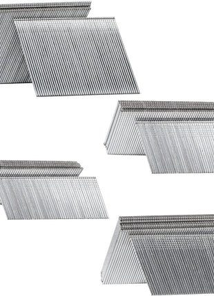 16 Gauge Angled Finish Nails, 20-Degree, 2000-Pack (2-1/2 inch, 2 inch, 1-1/2 inch, 1-1/4 inch 500 Per Sizes), Galvanized Assorted Size Project Pack, for Pneumatic, Electric Angled Finish Nailer