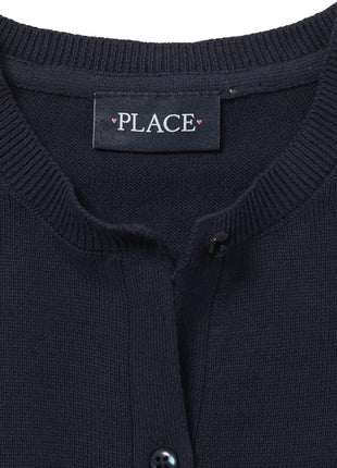 The Children's Place girls Basic School Uniform Cardigan Sweater, Tidal, Medium US