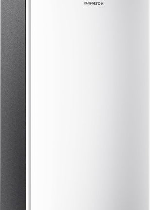 BANGSON Mini Fridge with Freezer, 3.2Cu.Ft, Single Door Small Refrigerator, Energy-Efficient, Low Noise, Mini fridge for Bedroom Dorm and Office, Silver
