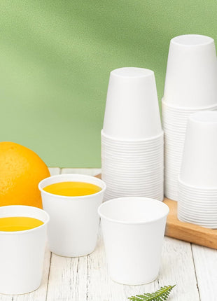 RACETOP [100 Pack] 3 oz Bathroom Paper Cups, Disposable Paper Cups, Mouthwash Cups, Paper Coffee Cups, Ideal for Bathroom