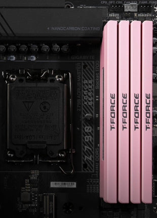 TEAMGROUP T-Force XTREEM DDR5 Ram 32GB (2x16GB) 7600MHz PC5-60800 CL36 A-DIE Desktop Memory Module Ram for Intel XMP 3.0 & AMD Expo Compatible Pink FFPD532G7600HC36FDC01