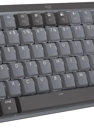 Logitech MX Mechanical Mini for Mac Wireless Illuminated Keyboard, Low-Profile Performance Switches, Tactile Quiet Keys, Backlit, Bluetooth, USB-C, Apple, iPad - Space Grey