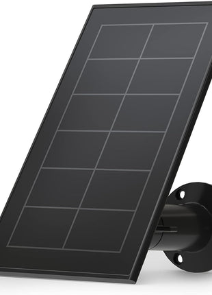 Arlo Solar Panel Charger (2021 Released) - Certified Accessory - Works with Arlo Pro 5S 2K, Pro 4, Pro 3, Floodlight, Ultra 2, and Ultra Cameras, Weather Resistant, Easy Install, Black - VMA5600B