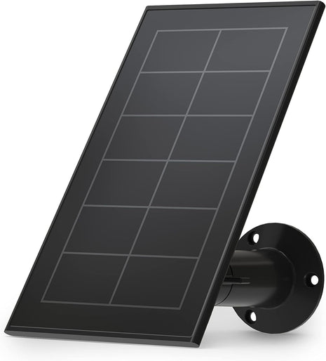 Arlo Solar Panel Charger (2021 Released) - Certified Accessory - Works with Arlo Pro 5S 2K, Pro 4, Pro 3, Floodlight, Ultra 2, and Ultra Cameras, Weather Resistant, Easy Install, Black - VMA5600B