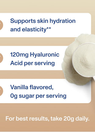 Vital Proteins Collagen Peptides Advanced, Vanilla, 21oz | Hyaluronic Acid & Vitamin C, Supports Hair Skin & Nails, Collagen Peptides, Vanilla Flavor, 26 Servings