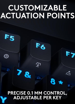 Logitech G PRO X TKL Rapid Tenkeyless Gaming Keyboard (Hall-Effect) - Black | Hall-Effect Magnetic Analog Switches with Rapid Trigger, Lightsync RGB, Detachable USB-C Cable, Volume Roller & Media Buttons