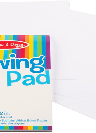 Melissa & Doug Drawing Paper, Sketch Pad, 3-Pack Bundle for Coloring, Writing or Painting (9 x 12 inches) - 50 Sheets Each, Kids Drawing Pad & Art Supplies for Kids Ages 3+ - FSC Certified