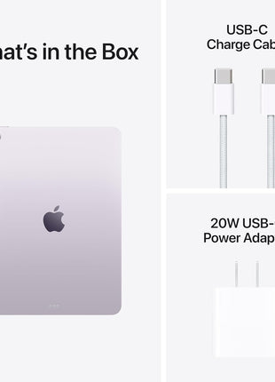Apple iPad Air 11-inch with M3 chip Built for Apple Intelligence, Liquid Retina Display, 128GB, 12MP Front/Back Camera, Wi-Fi 6E, Touch ID, All-Day Battery Life ??Purple