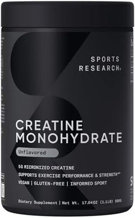 Sports Researchｮ Training Performance Pack - Creatine Monohydrate, Dutch Chocolate Whey Protein and Sweet Sweat Waist Trimmer (Black/Pink, Small)