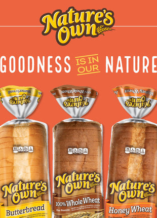 Nature's Own Butterbread, Sliced White Bread, 20 oz Loaf
