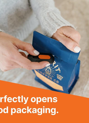 Slice Mini Box Cutter, Manual Retracting, Safe Ceramic Box Cutter Lasting 11x Longer than Metal, Keychain Box Opener, 1 Pack