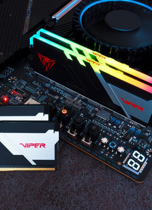 Patriot Memory Viper Venom RGB DDR5 RAM 32GB (2X16GB) 6400MHz CL32 1.4v UDIMM Desktop Gaming Memory Kit Compatible with Intel XMP - PVVR532G640C32K