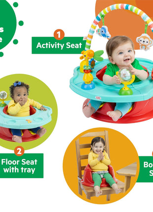Bright Starts Disney Baby Finding Nemo SuperSeat, Fun Baby Seat for Sitting Up, Playtime, and Meals, Ages 4 Months to 4 Years, Blue