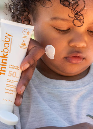 Thinkbaby Baby Sunscreen SPF 50+, Mineral Formula, Water Resistant, 3 Oz
