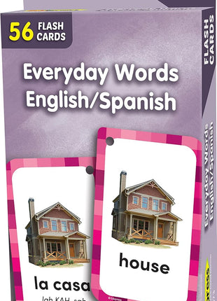 Everyday Words English/Spanish Flash Cards (EP62073)
