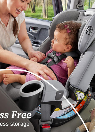 Graco 4Ever DLX 4-in-1 Baby Car Seat, Infant to Toddler Car Seat, 10 Years of Use, Rear-Facing, Forward-Facing, Highback Booster, and Backless Booster Seat Modes, Comfortable and Convenient, Charlie
