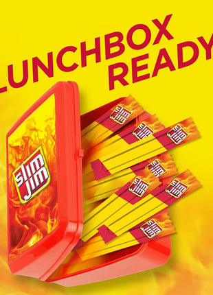 Slim Jim Smoked Meat Sticks, Original Flavor, 6g Protein Per Serving, Snack Size, Lunchbox Snack, 0.28 oz. (46 Count)