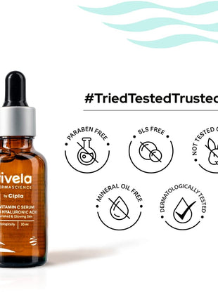 Rivela Dermascience 10% Vitamin C Serum with Hyaluronic Acid 10ML