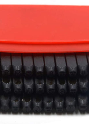 Oudtinx Number and Letter Stamp Set (36 Piece Punch Set/A-Z & 0-9) Hardened Steel for Metal Wood, Leather - 5/32 inch (4mm)