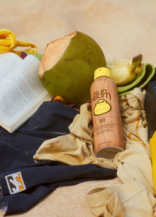 Sun Bum Original SPF 50 Sunscreen Body Spray - Broad Spectrum Moisturizing Sunscreen with Vitamin E - Hawaii 104 Act Compliant (Made without Octinoxate & Oxybenzone) - 6 oz