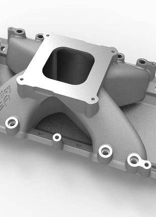 Holley Intake Manifold, EFI, Square Bore, Single Plane, Rectangle Port, Aluminum, Natural, Big Block Chevy, Each