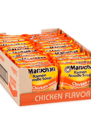 Maruchan Ramen Chicken, Instant Ramen Noodles, Ready to Eat Meals, 3 Oz, 24 Count