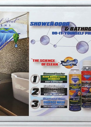 Diamond Seal Systems Forever Brilliant Made in The USA. Best Glass Restoration DSS Bath Kit Direct from The Manufacturer