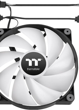 Thermaltake CT200 ARGB PWM Fan Single Pack, PWM Controlled 500~900 rpm, 5V Motherboard Sync, 16.8 Million Color 9 Addressable LEDs, Airflow 131.6 CFM, Hydraulic Bearing, 200mm, Black, CL-F179-PL20SW-A
